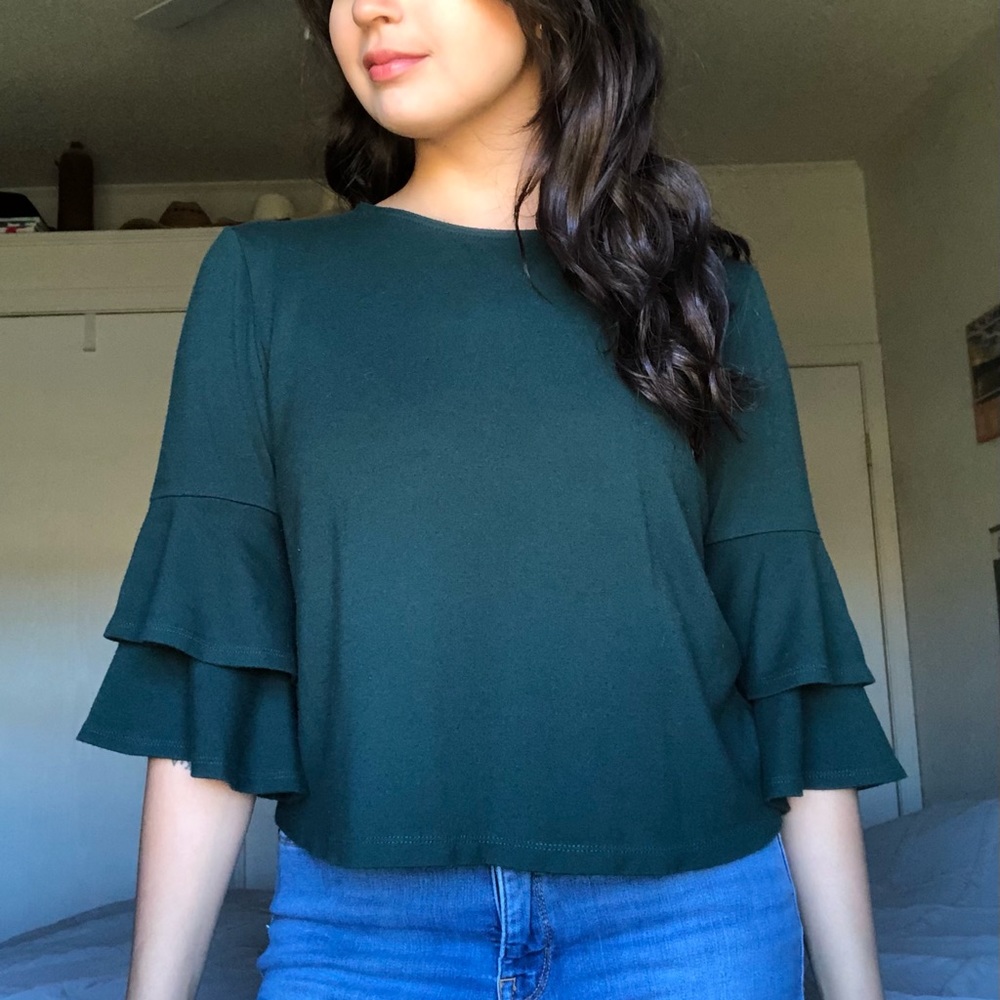 W5 Bell Sleeve Slight crop Blouse